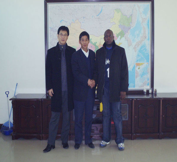 南非友人在我廠 南非友人在我廠